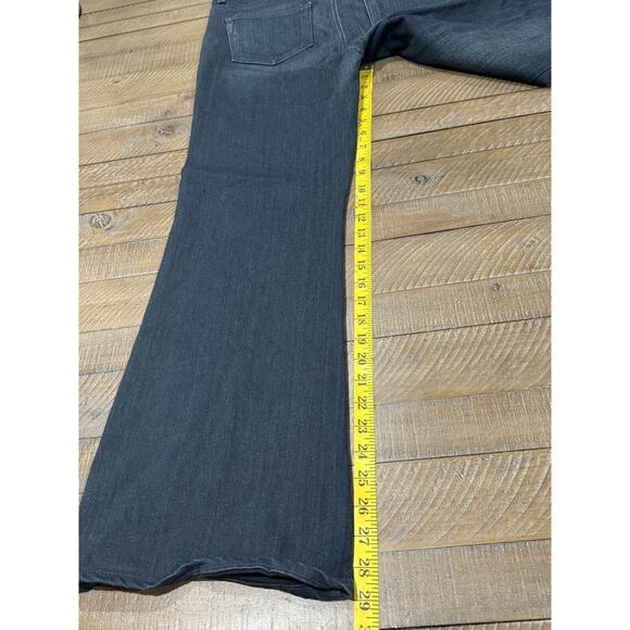 Paige Hidden Hills Boot Dark Wash and Stitch Blue Jeans Sz 33 Petite Inseam 29" - Picture 7 of 14